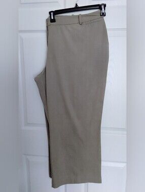 Worthington Womens Khaki Straight-Leg Chinos